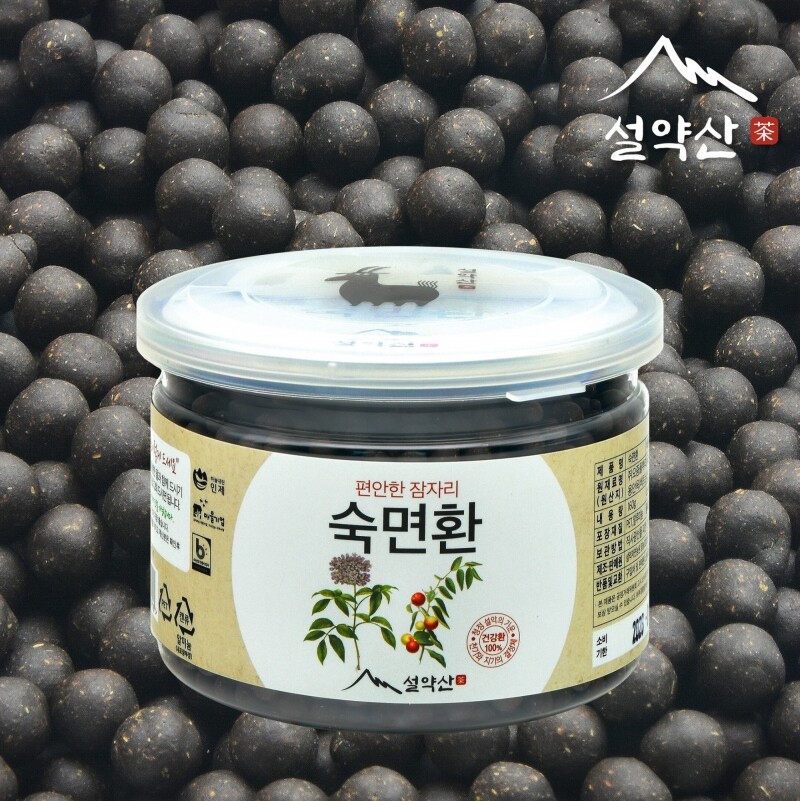 강원더몰,설약산 깊은잠 수면건강을 위한 숙면환 국내산 쥐오줌풀 길초근 발레리안 대추 190g 1병