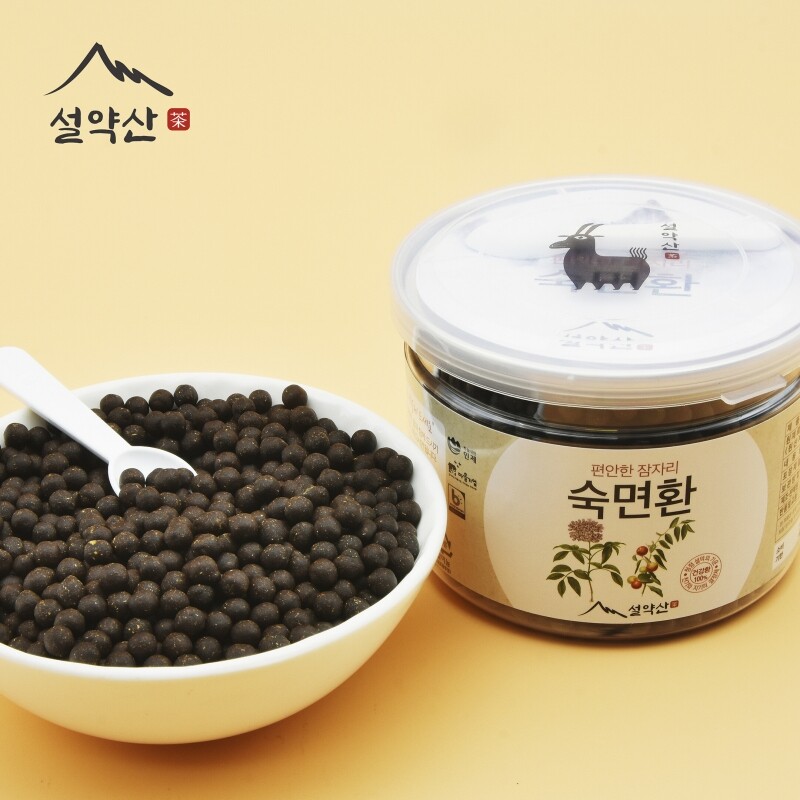 강원더몰,설약산 깊은잠 수면건강을 위한 숙면환 국내산 쥐오줌풀 길초근 발레리안 대추 190g 1병