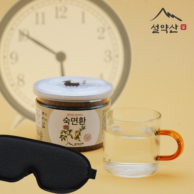 강원더몰,설약산 깊은잠 수면건강을 위한 숙면환 국내산 쥐오줌풀 길초근 발레리안 대추 190g 1병